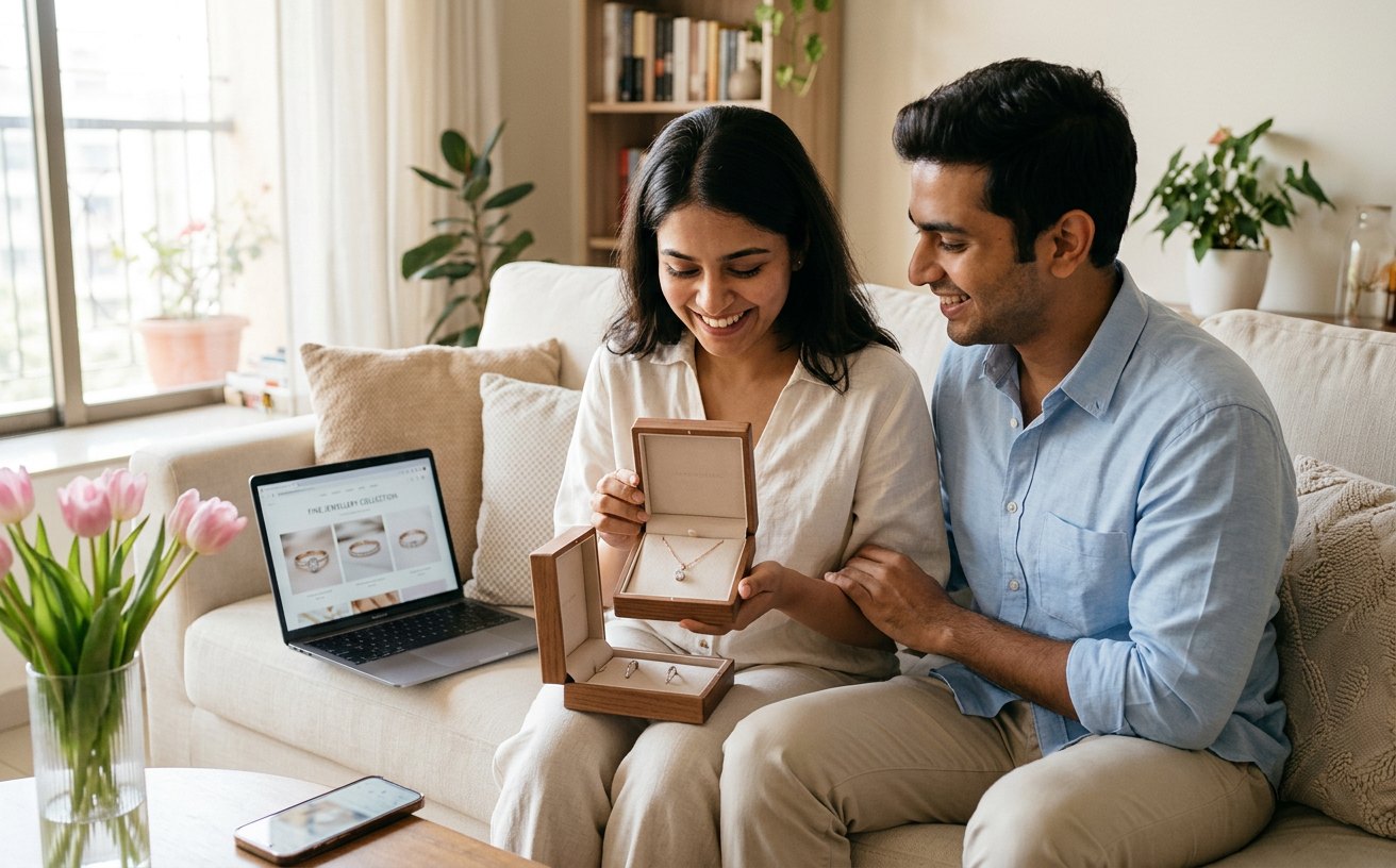 CaratLane campaign creative: A first diamond buy campaign frame
