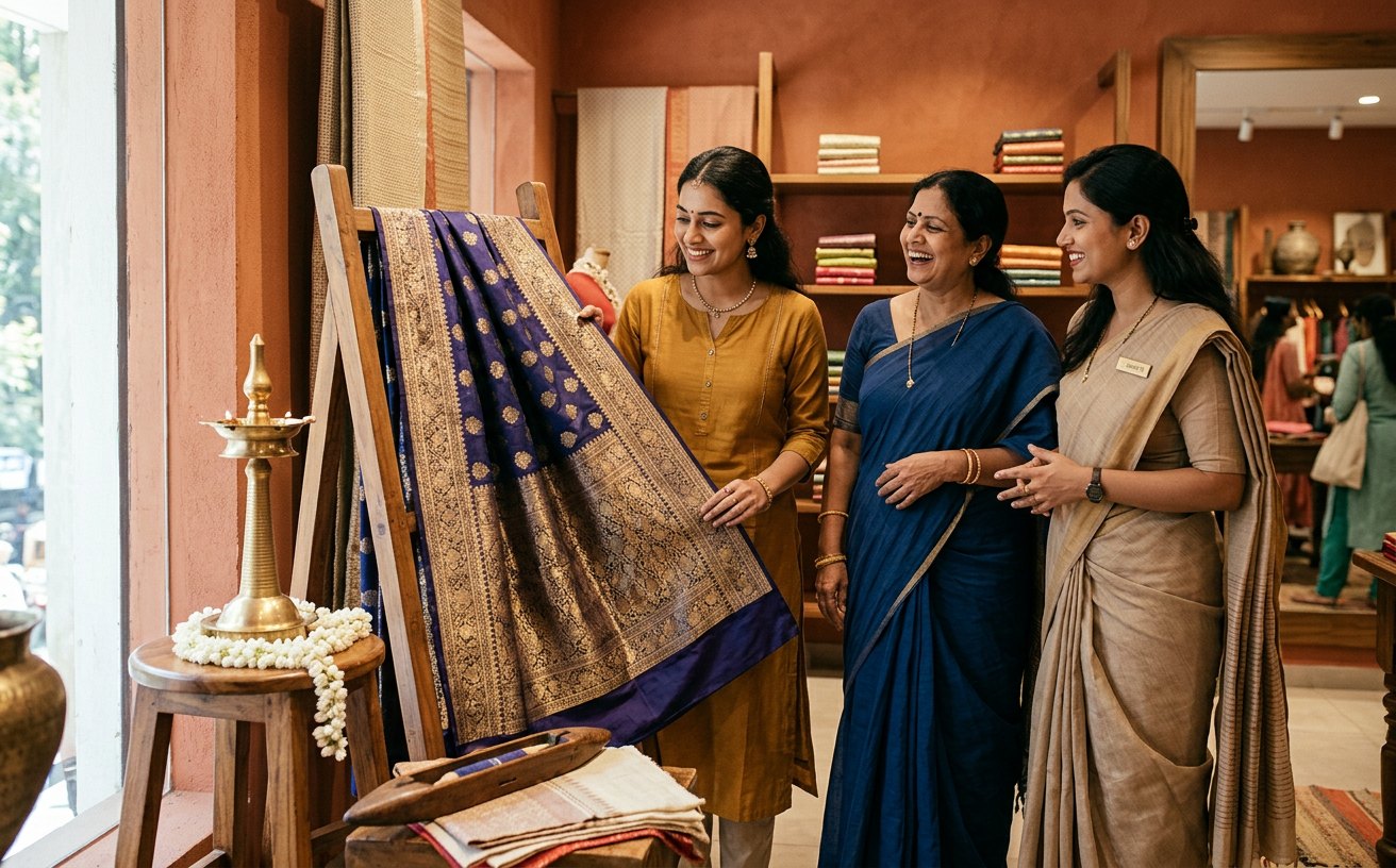 Taneira campaign creative: A wedding trousseau campaign frame