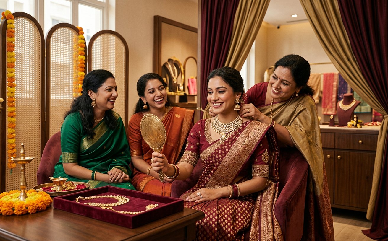 Tanishq campaign creative: Wedding season campaign frame