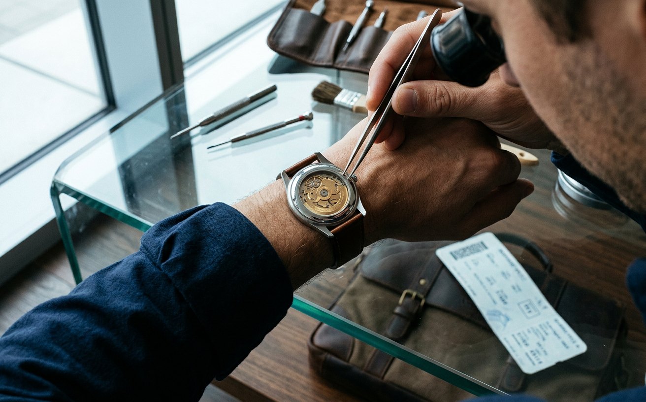 Titan Watches campaign creative: Craft and proof frame