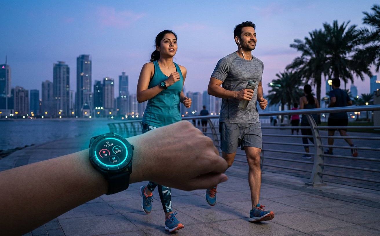 Titan Smart campaign creative: A fitness restart campaign frame